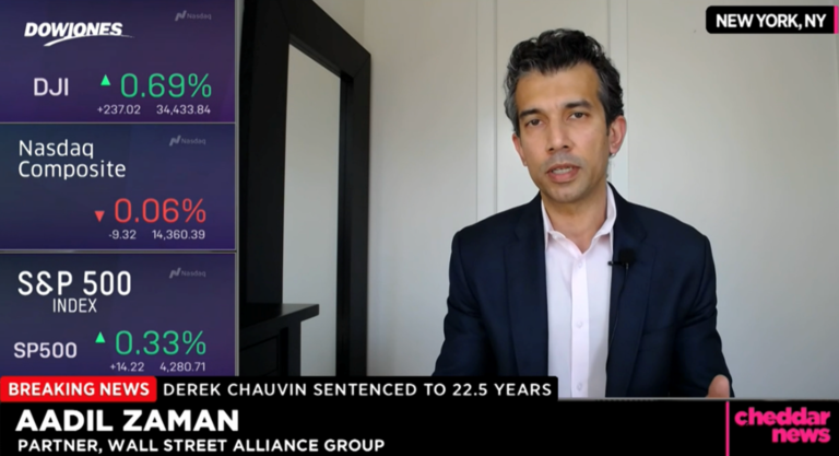 Cheddar News: Aadil Zaman discusses Stocks that benefit from Inflation, Infrastructure Deal & Reopening
